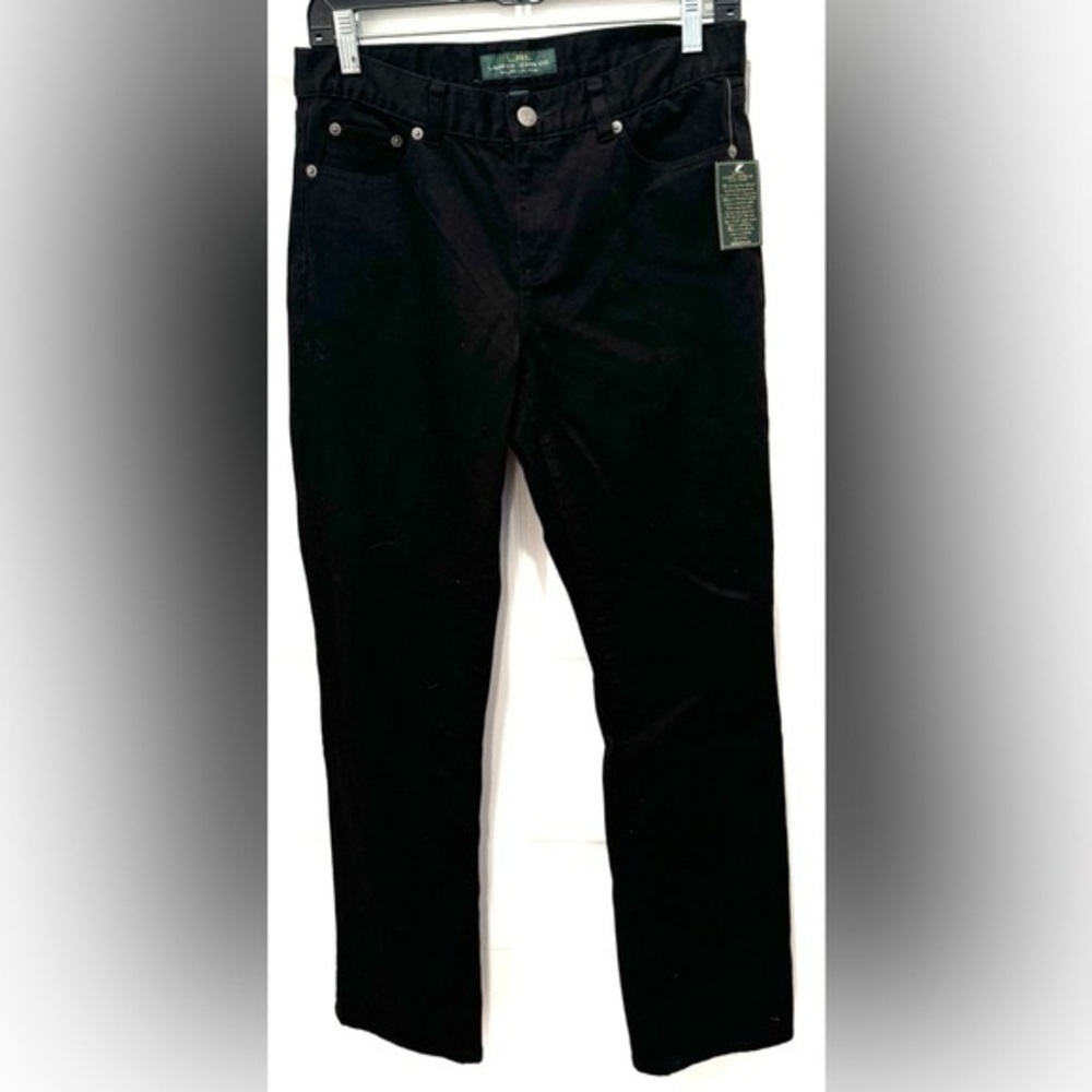 NEW Lauren Ralph Lauren jeans modern slim black flattering Y2K style rare US6